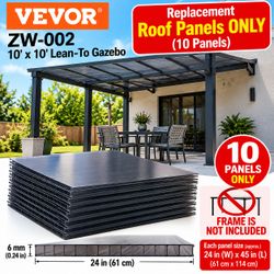 VEVOR ZW-002 Gazebo Replacement Roof Panels – 10 Pack