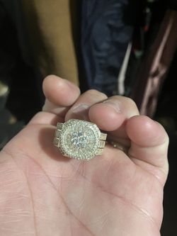 Sterling Silver Diamond Ring! 