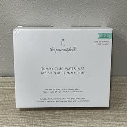 NEW in Box The Peanutshell Tummy Time Water Mat Inflatable Baby Sensory Play Mat Leak Proof