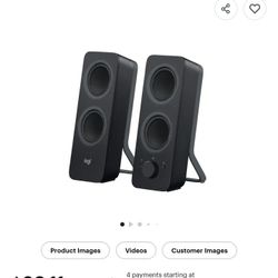 Logitech- Z207 2.0 Bluetooth Stereo Computer Speakers (2-Piece)- Black