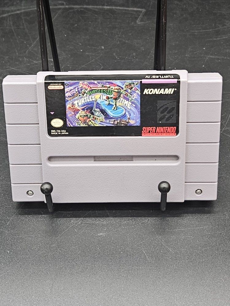 Teenage Mutant Ninja Turtles IV Turtles in Time Super Nintendo SNES Cartridge