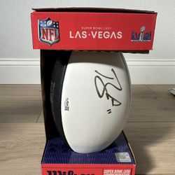 Football Signed By Brandon Aiyuk