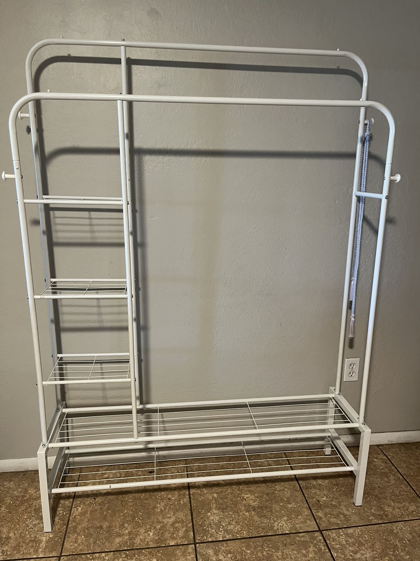 Metal Clothing Rack White