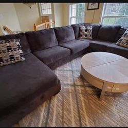 Ashley | Dark Oversized Sectional | Brand New 