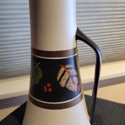 Mid Century Vintage Ceramic Pottery Pitcher Vase