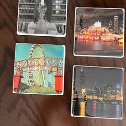 City Of Chicago Ceramic Coasters 