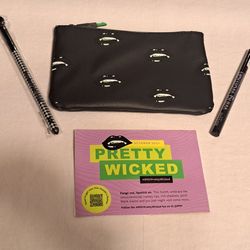 Ipsy Pretty Wicked Makeup Bag & Makeup