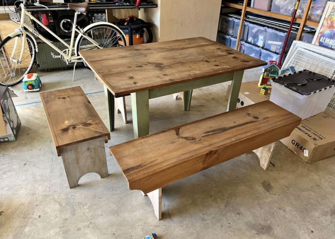 Farmhouse Dining Table Set 
