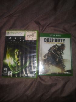 CALL OF DUTY ADVANCED WARFARE AND ALIEN ISOLATION BOTH $30 OBO