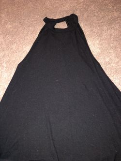 Black halter top