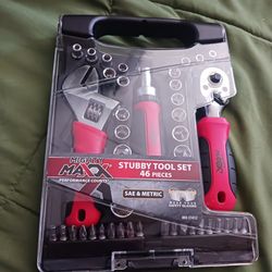 46 pcs. Mighty Maxx Stubby Tool Set SAE &METRIC