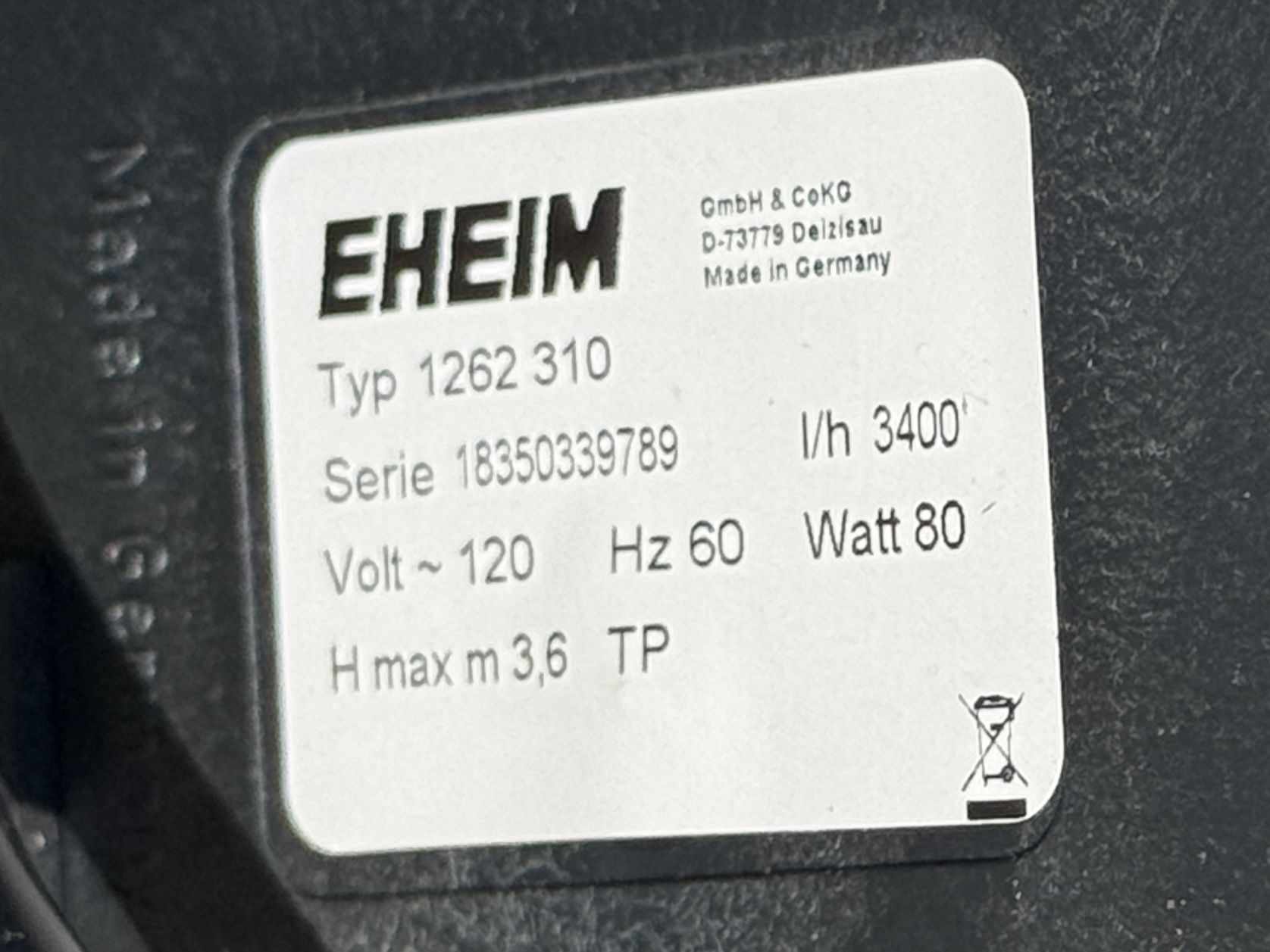 Eheim Model 2262