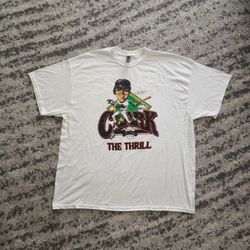 San Francisco Giants Will "The Thrill" Clark Caricature T-Shirt, Men's Size 2XL, EUC - White