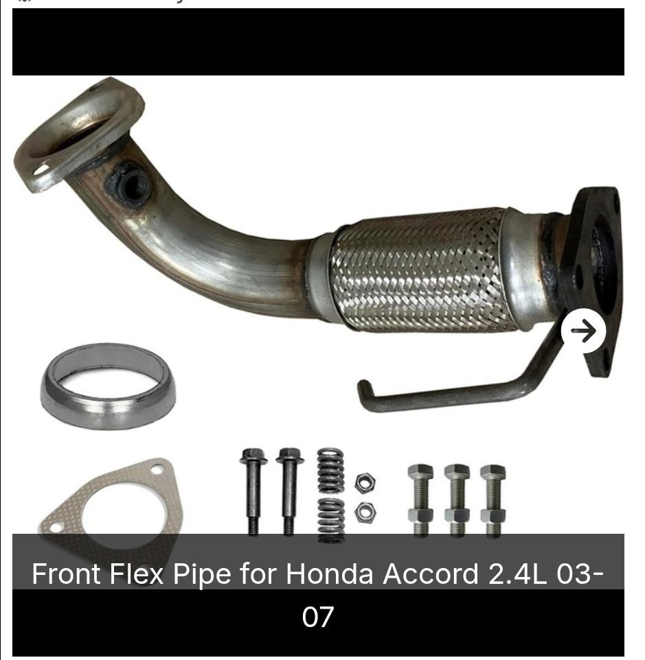 Front Flex Pipe for Honda Accord 2.4L 03-07