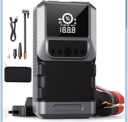 Car Jump Starter, Jump Starter Power Pack Portable, 12V Car Battery Booster Jump Starter, 2500A 4-in-1Jump Starter Power Bank, 10000mAh Car Battery Ch