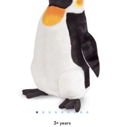 Like New! Melissa & Doug Giant Penguin - Lifelike Stuffed Animal (nearly 2 feet tall)
