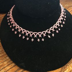 Pink & Black Choker