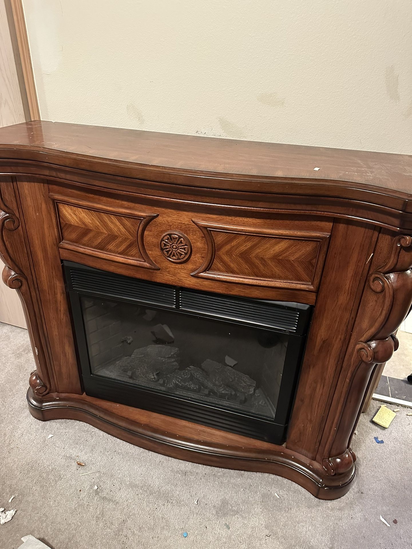 Free Bed , Mantel Fireplace , Night Stands , Freezer