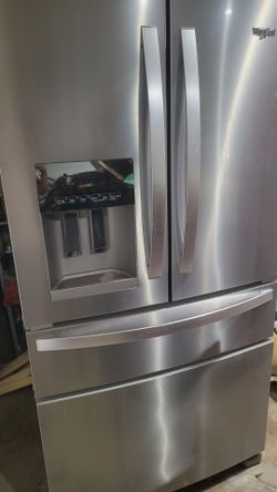 ​Whirlpool 4-Door French Door Refrigerator (Stainless Steel) – Cold & Plugged In!