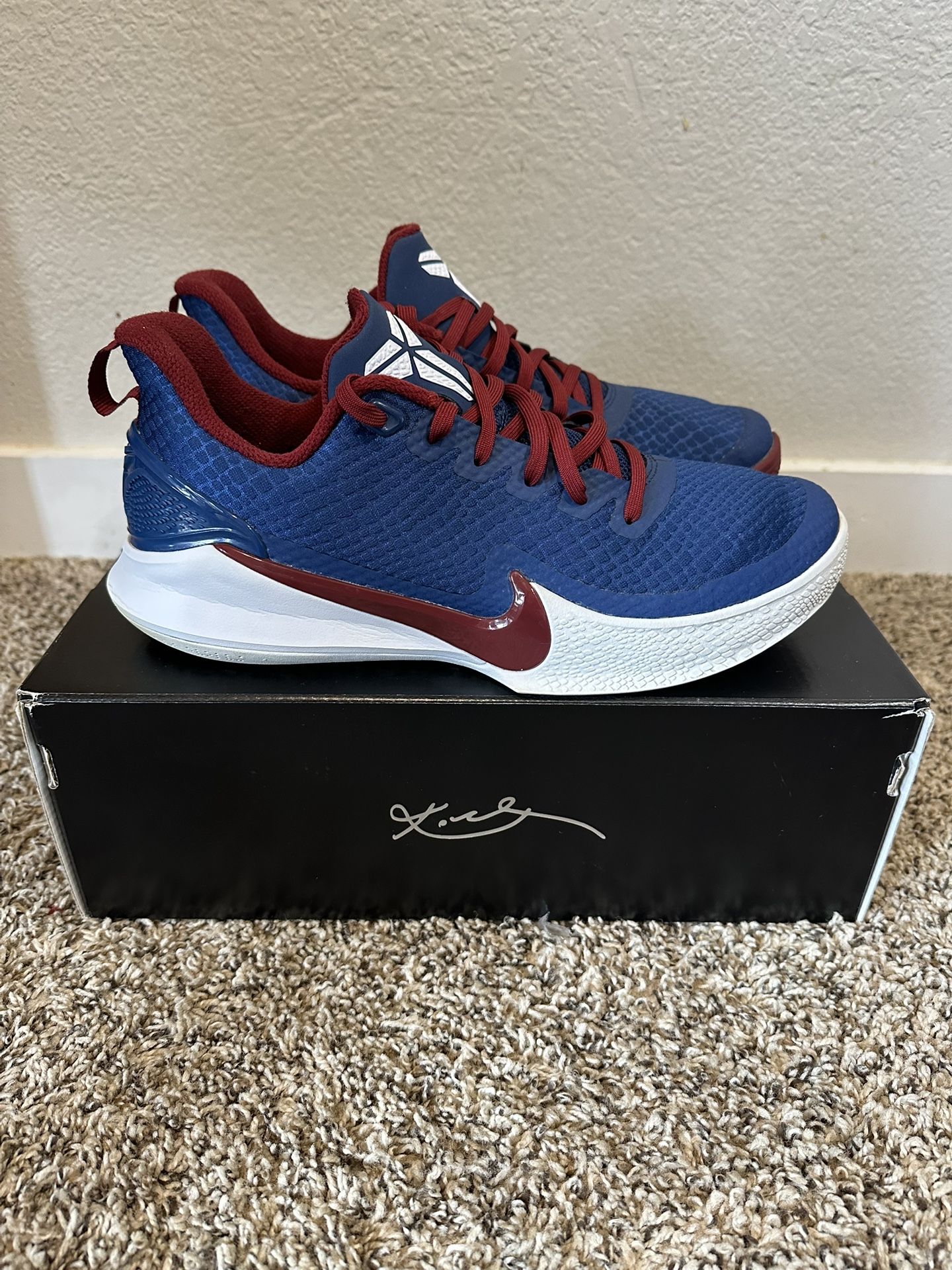 Nike Mens Mamba Focus AJ5899-400 Blue Basketball Shoes Sneakers w/ Box Size 8.5