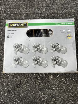 Passage Knobs - Pack Of 6 (silver)