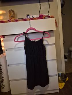 Black Mini Dress with Spaghetti Straps