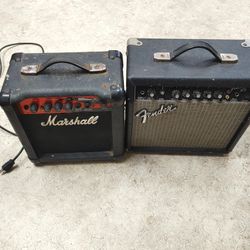 Fender & Marshall Guitar Amps