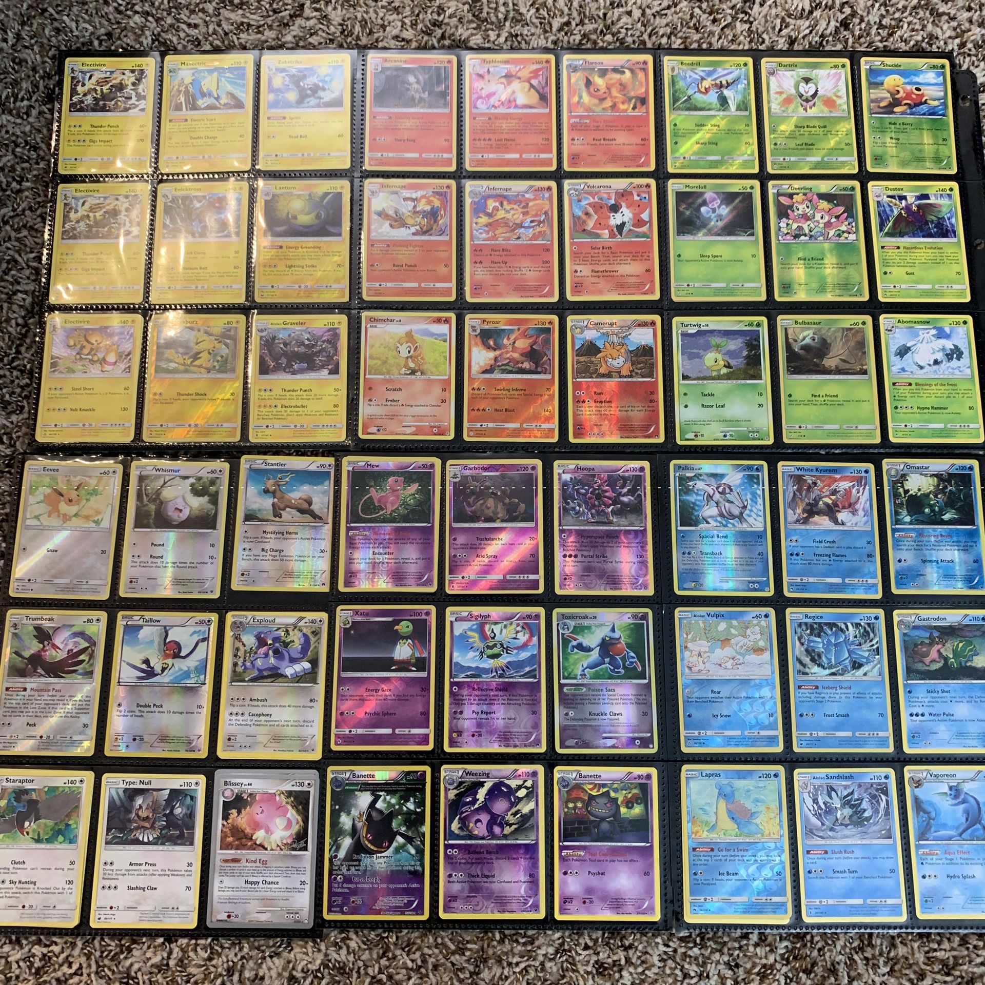 Collection of 108 Pokemon Cards