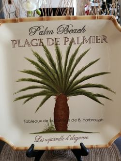 Desinger Palm Tree Platter