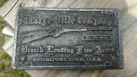 Vintage 1973 Sharps Rifle Company Buckle.