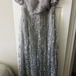 Grey Long Dress (Mother of the Bride Style)