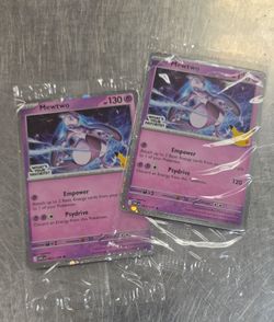Mewtwo Pokémon Card 063/128 – Lot of 2  50$ both