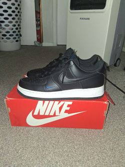 Black and blue court air force 1s size 11