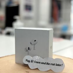 Apple Airpods Pro 2 Generation Bluetooth Earbuds - Pay $1 To Take It Home Today and pay the rest later.