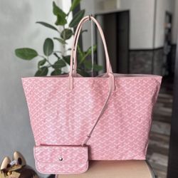Pink St. Louis GM Tote Bag Goyard