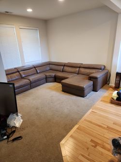 Lether Couch From Macy's