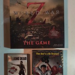 3 "Zombie" Games. All There, Like New.See Description 