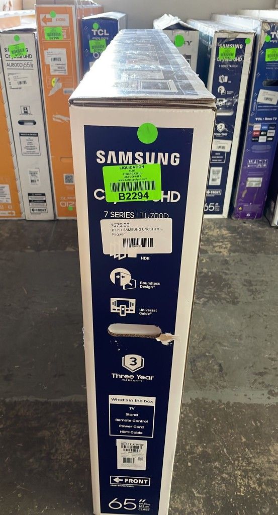 SAMSUNG UN65TU700DF 65Class TU700D-Series Crystal Ultra HD 4K Smart TV