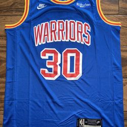 Warriors Blue Jersey Curry Stitched 