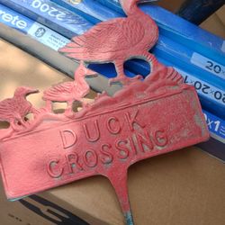 Metal sign