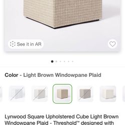 Lynwood cube/ottoman New 