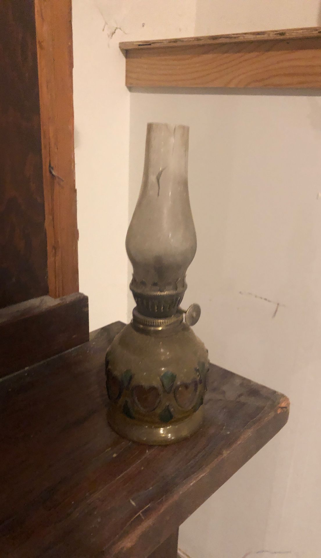 Antique Hong Kong Oil Lamp