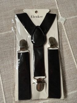 Suspenders for Boys Elastic Y-Back Design Suspenders with Strong Metal Clips