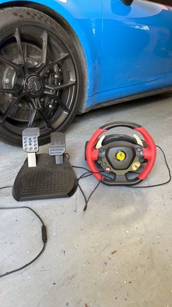 🏎️ Thrustmaster Racing Wheel & Pedal Gaming Setup