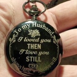 Pocket Watch For A Husband From His Wife In Perfect Condition 