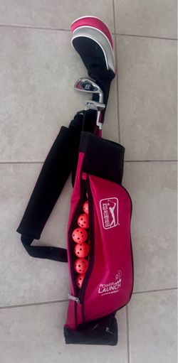 Kids golf clubs & practice balls