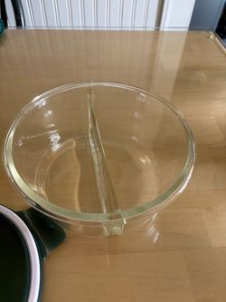 Lock n Lock Round  Divided Glass Food Storage Container with Lid