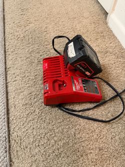 Milwaukee M18 Charger with 6.0Ah Battery