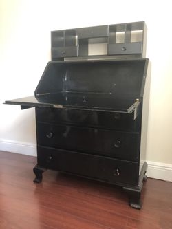 Work from Home Small Space Fold Down Desk & Drawers