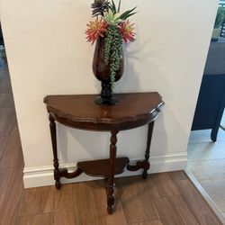 Vintage Half Moon Console Table - Small 